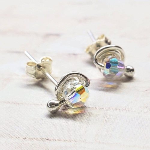 Alexa Martha Designs Earrings Crystal Alexa Martha Designs Spiral Crystal Gemstone Ear Studs