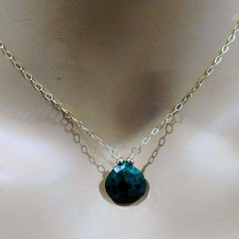 alexa martha designs necklace 14 kt gold filled emerald pear drop necklace emerald pear drop necklace features handmade golden wire wrap gemstone 41846322397442