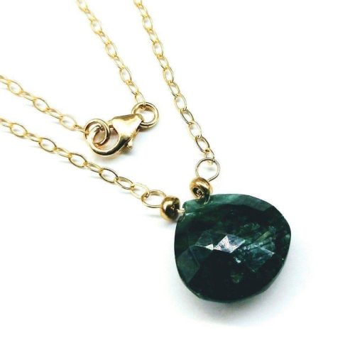 alexa martha designs necklace 14 kt gold filled emerald pear drop necklace emerald pear drop necklace features handmade golden wire wrap gemstone 41846322495746