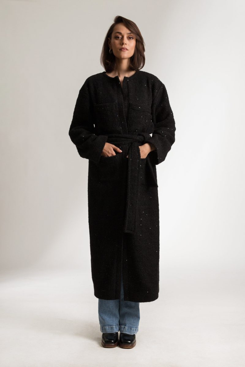 bastet noir coats jackets the lynda coat in wool boucle 41681495884034