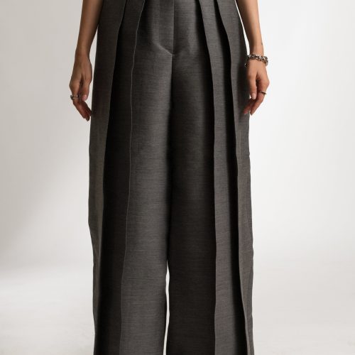 bastet noir sets the rosalie pant set in dark grey wool blend 41771862262018