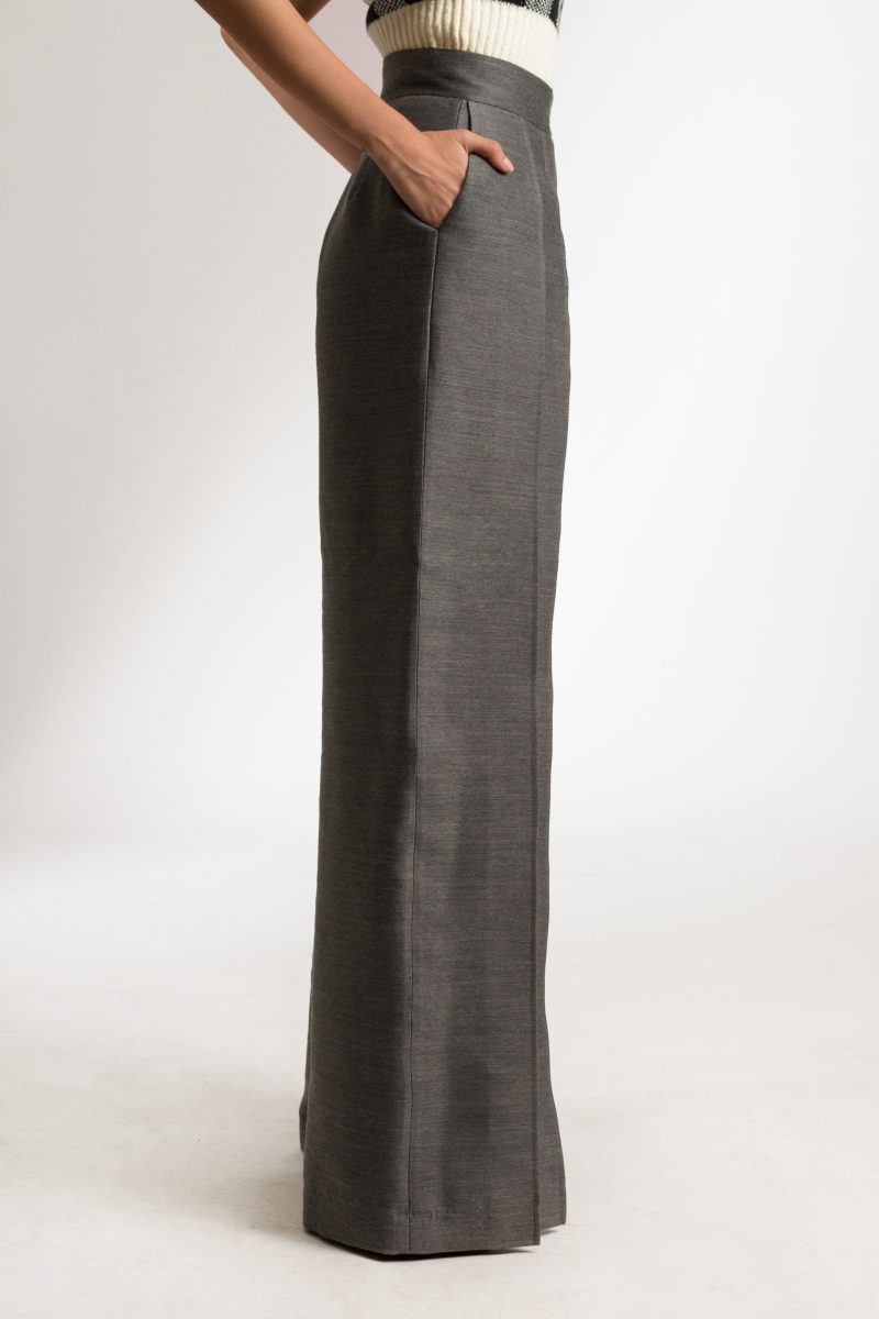 bastet noir sets the rosalie pant set in dark grey wool blend 41771862425858