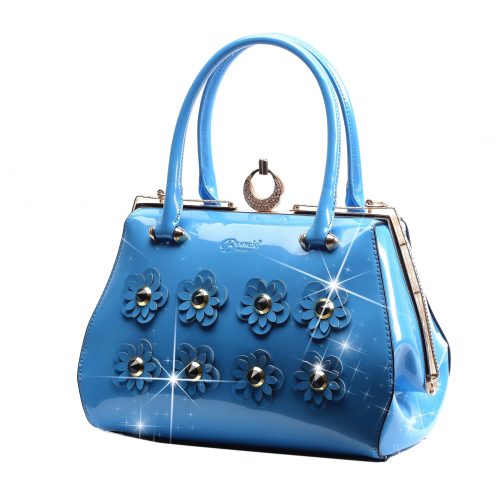 Brangio Italy Collections Handbag Light Blue BI Women's Gemini Sunshine Purse in Pink, Red, Black, Light Blue, or Ivory