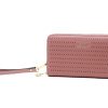 Brangio Italy Collections Wallet Pink BI Jet Set Handmade Wristlet Wallet in L. Blue, Black, Gold, Pink, or Pearl White