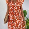 ClaudiaG Dress Orange-Red / S Erick Printed Dress