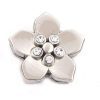 ClaudiaG Slider Collection Silver 5 Stone Flower Charm