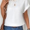 ClaudiaG Top White / S Nelly Round Neck Top