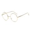 Cramilo Eyewear Clear Lens Glasses Gold ABERDEEN | Round Clear Lens Metal Fashion Glasses Sunglasses Circle Eyewear