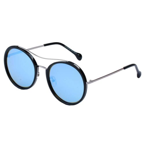 Cramilo Eyewear Sunglasses Blue MESSINA | Classic Round Polarized Fashion Sunglasses