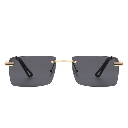 cramilo eyewear sunglasses vibrante rectangle rimless retro tinted fashion flat top sunglasses 39612803219714