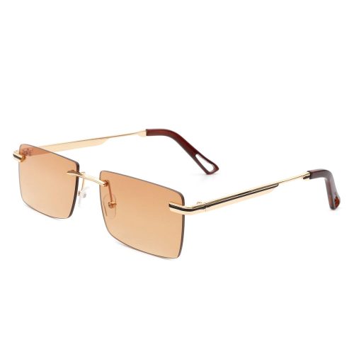 cramilo eyewear sunglasses vibrante rectangle rimless retro tinted fashion flat top sunglasses 39612803252482