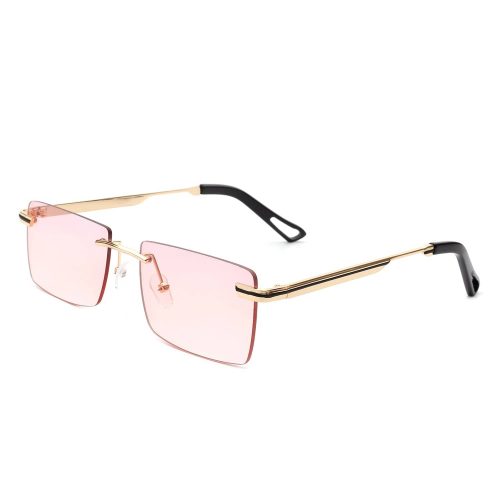 cramilo eyewear sunglasses vibrante rectangle rimless retro tinted fashion flat top sunglasses 39612803318018