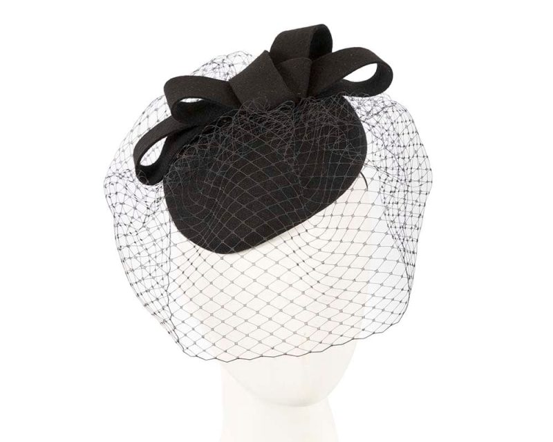 cupids millinery women s hat black black pillbox hat with face veil j408 38956527452418