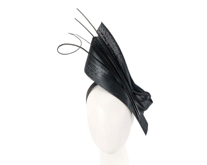 cupids millinery women s hat black edgy black fascinator by fillies collection s279b 39100190163202