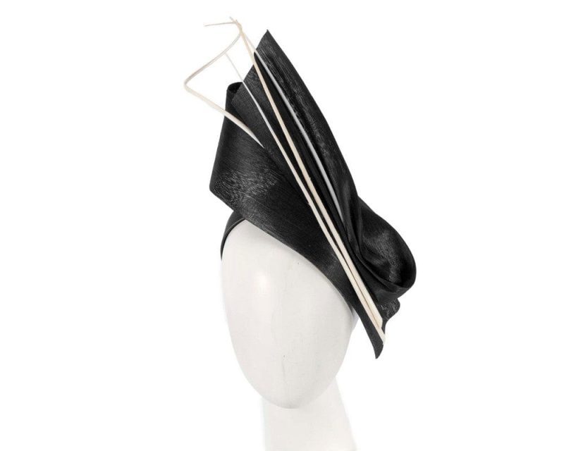 cupids millinery women s hat black edgy black white fascinator by fillies collection s279bw 39100189999362