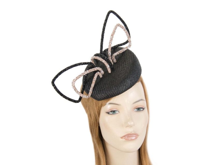 cupids millinery women s hat black nude designers racing fascinator by fillies collection 38956805226754