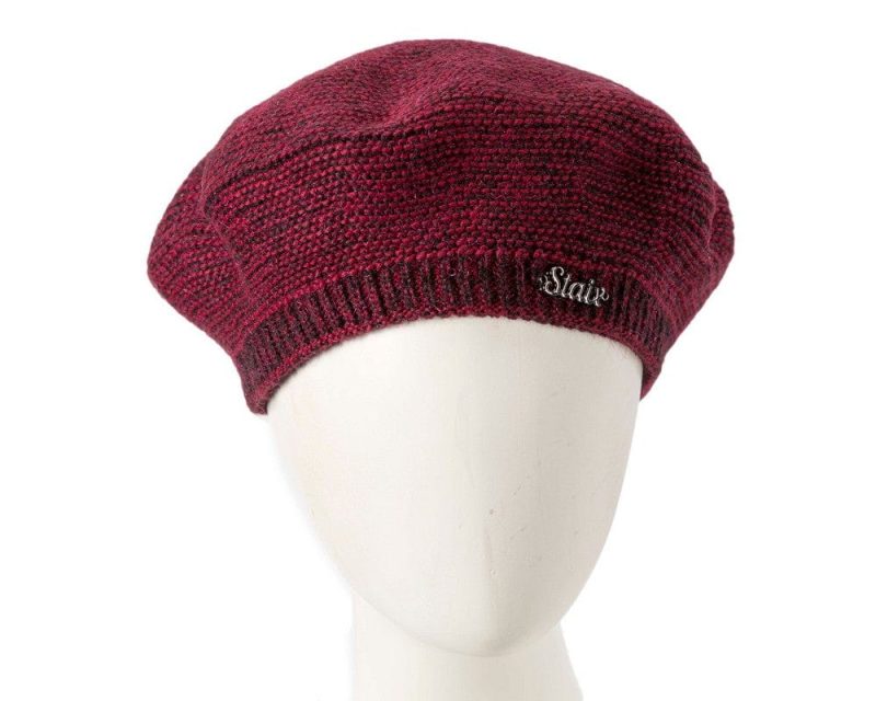 cupids millinery women s hat burgundy classic crocheted burgundy beret by max alexander jr012w 38956530172162