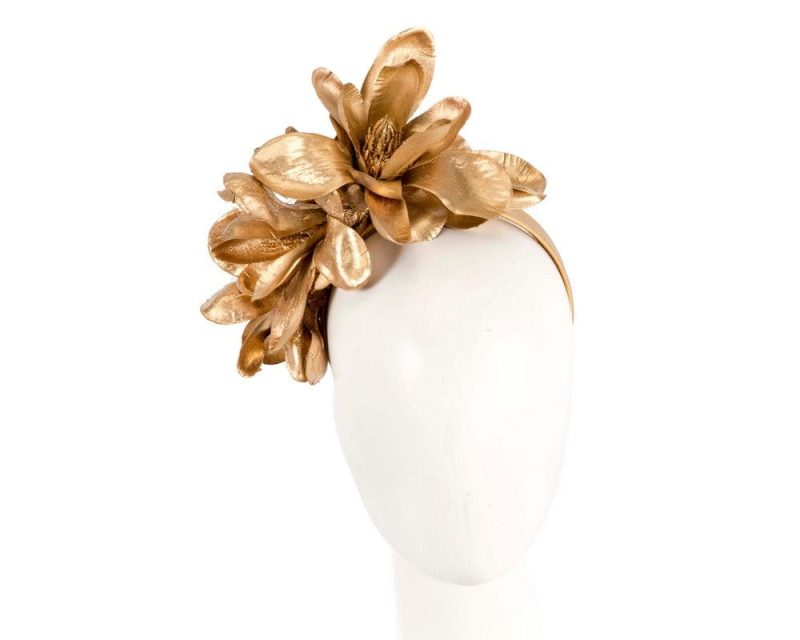 cupids millinery women s hat gold exclusive gold flower fascinator s285 39100189180162