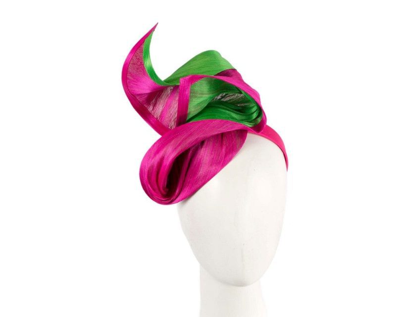 cupids millinery women s hat green fuchsia fuchsia lime designers racing fascinator s280fl 39091655606530