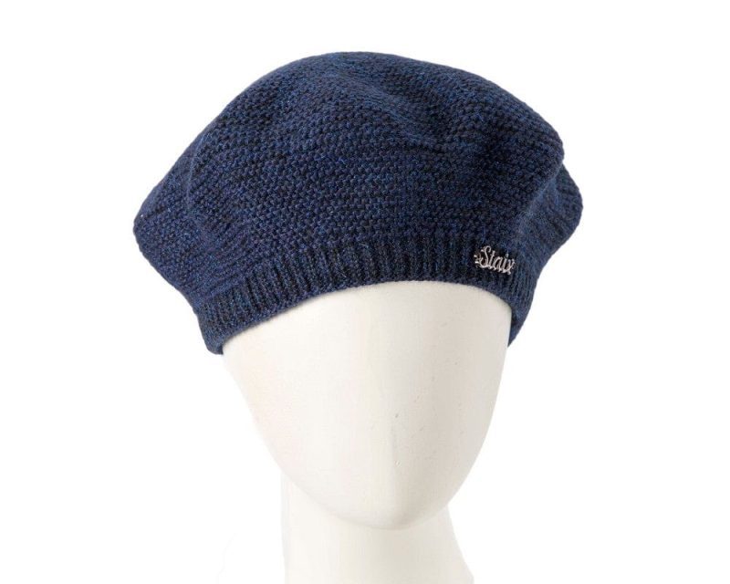 cupids millinery women s hat navy classic crocheted navy beret by max alexander jr012n 38956530467074