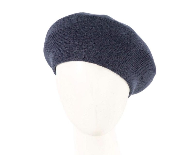 cupids millinery women s hat navy classic woven navy beret by max alexander jr014n 38956530958594