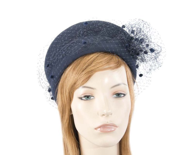 cupids millinery women s hat navy large navy felt beret hat f637n 38956816204034