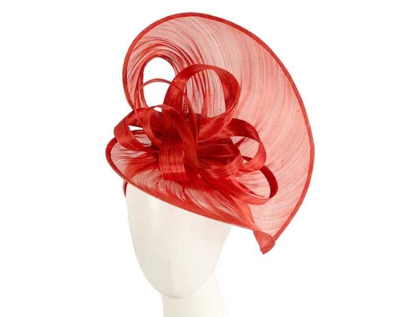 cupids millinery women s hat orange large orange silk abaca heart fascinator s210or 39091655803138