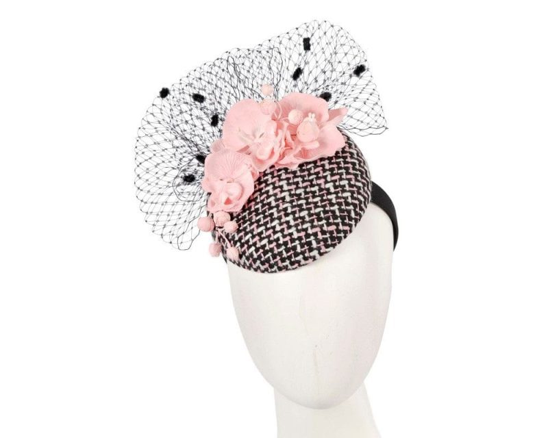 cupids millinery women s hat pink winter racing pillbox fascinator by fillies collection f676pi 39043959226626