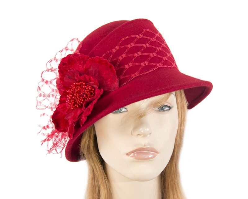 cupids millinery women s hat red red ladies winter fashion felt hat buy online in australia f569r f569r 38956860637442