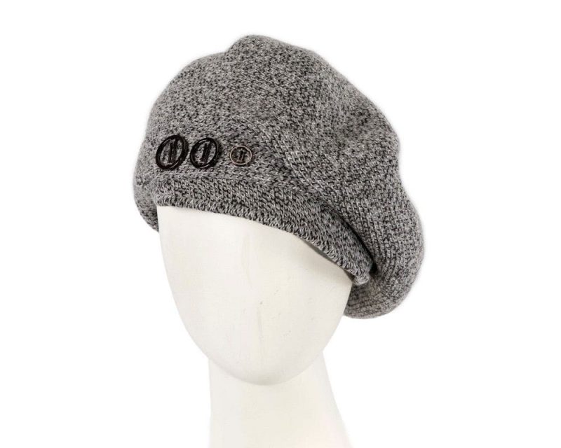 cupids millinery women s hat silver warm grey wool winter fashion beret by max alexander jr011g 38956526141698