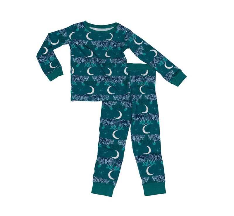 eclipse kids pajamas midnight tigers long sleeve 2 piece set 41490223104258