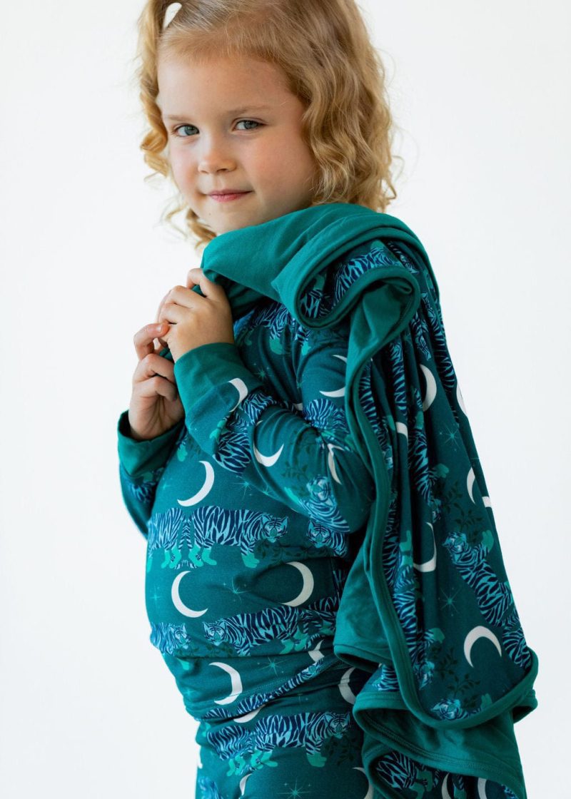 eclipse kids pajamas midnight tigers long sleeve 2 piece set 41490223595778