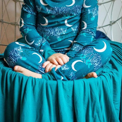 eclipse kids pajamas midnight tigers long sleeve 2 piece set 41490224087298