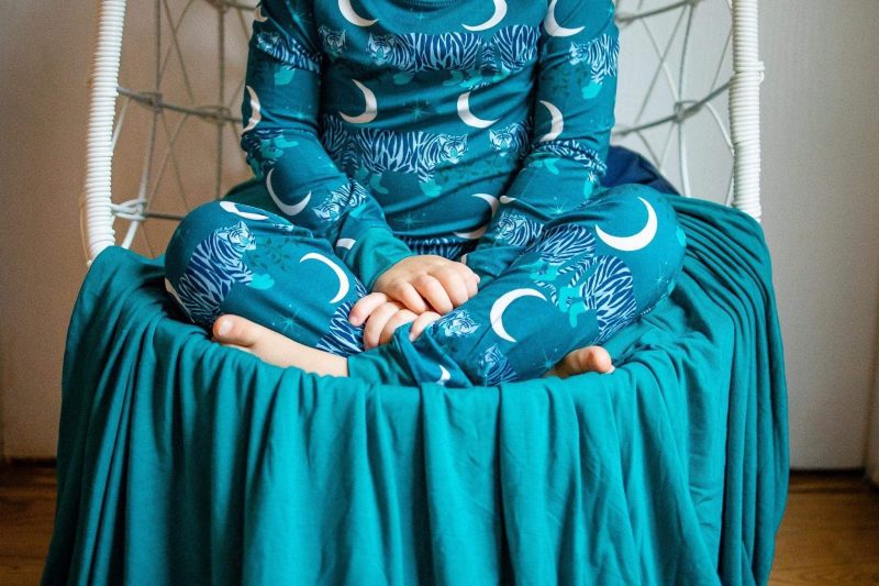 eclipse kids pajamas midnight tigers long sleeve 2 piece set 41490224087298