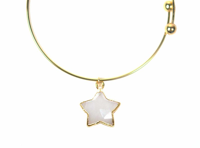 gena myint bracelets gena myint moonstone star charm adjustable bangle 5f69ed00871ca 39387907227906