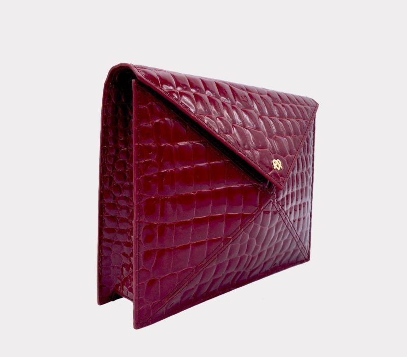 gunas new york bags luggage women s bags clutches about last night women s ruby red vegan clutch gunas abl b 36527967437058