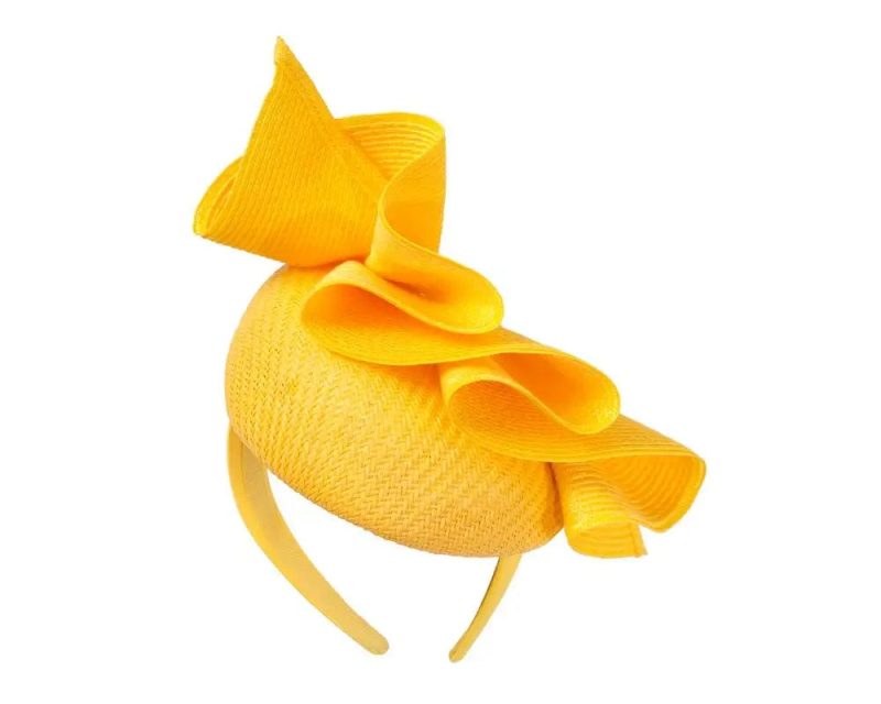 himelhoch s department store women s hat yellow yellow fascinator by fillies collection s259ly 38761296822530