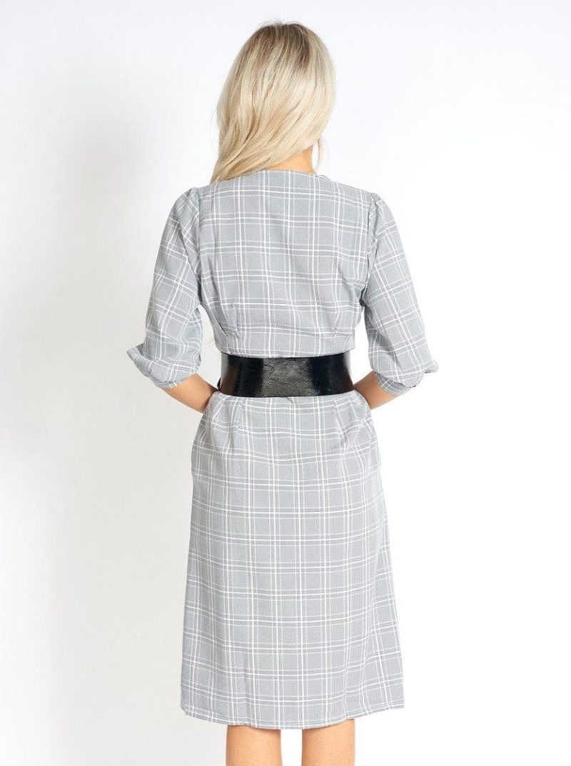 m use women s dress m use too cute for office modest plaid dress 41803567268098