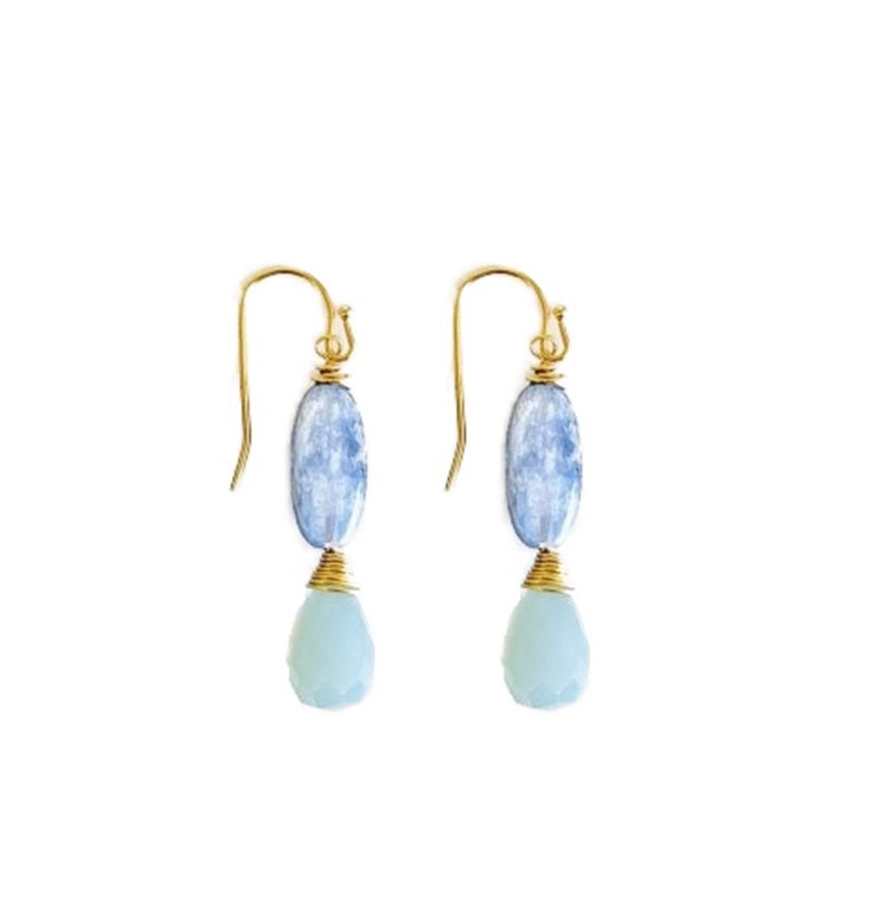 minu jewels earrings 1 25 kyanite blue chalcedony gold plated azraq statement earrings minu 22 azq e 84250473 38971431256322