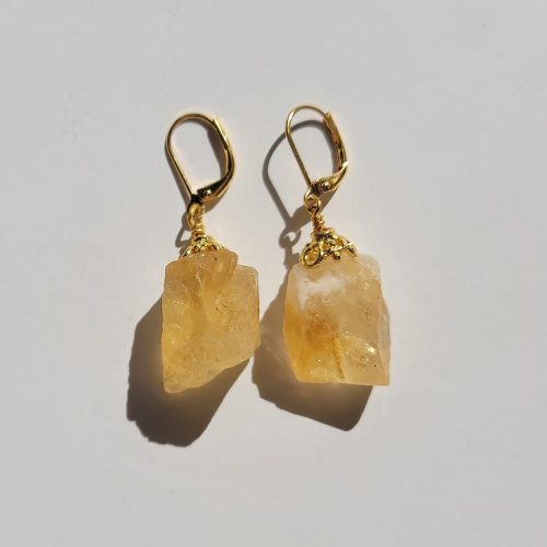 MINU Jewels Earrings Citrine no Hematite - 1.5 inches / Gold Cirino Earrings