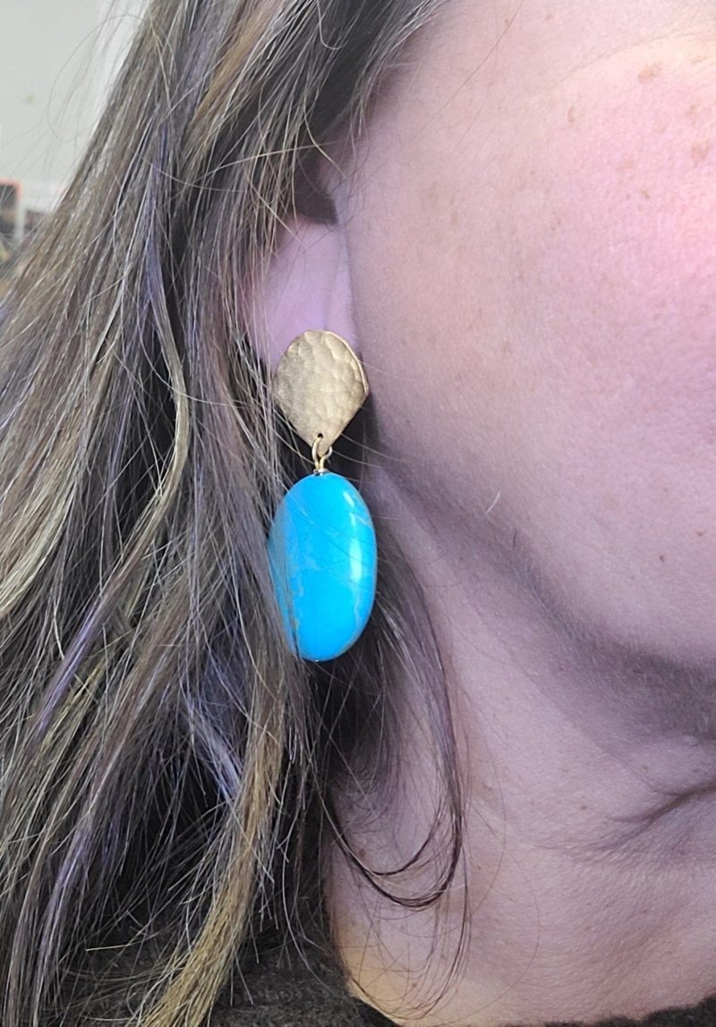 minu jewels earrings regina 2 statement earrings in turquoise 18kt gold plated vermeil regina 2 statement earrings in turquoise 18kt gold plated vermeil 41933695877378