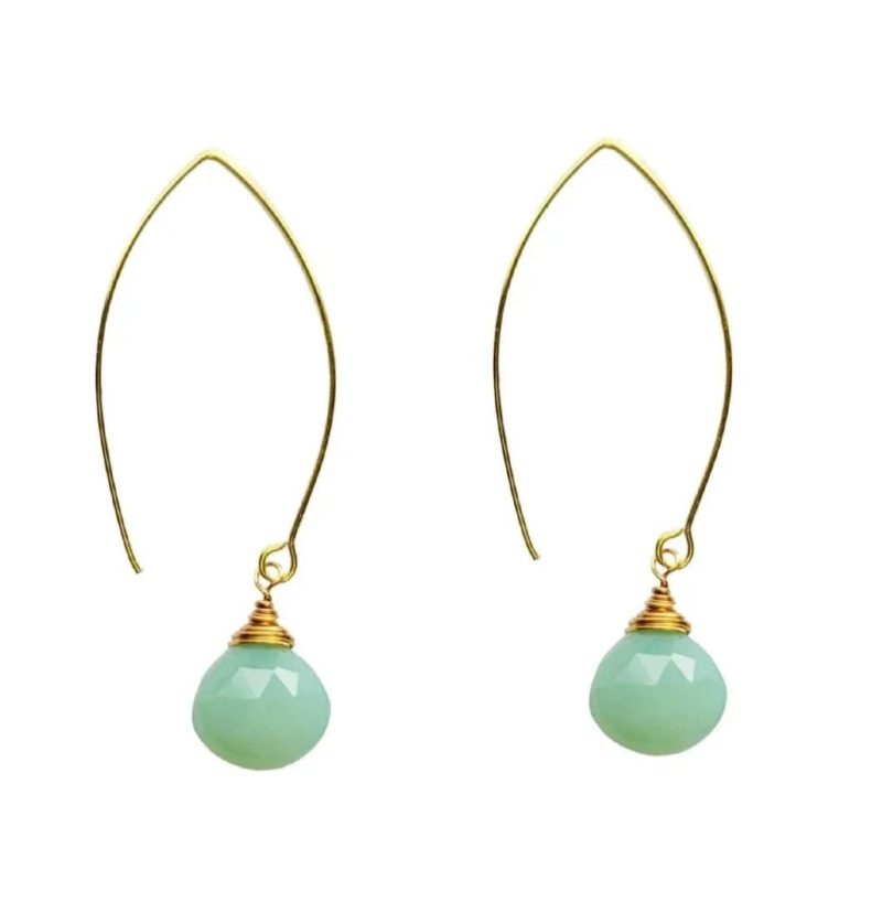 minu jewels earrings toni 2 gold plated faceted chalcedony earrings 24 toni e 33293116 40614259884290