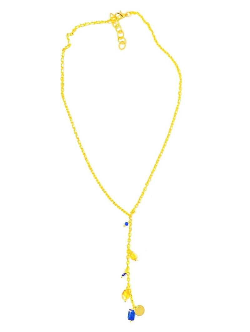 minu jewels necklace women s luza necklace in lapis citrine minu 21 208 n 95116649 38971801469186