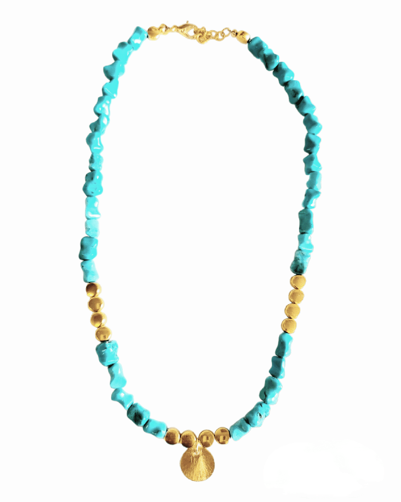 minu jewels necklaces 16 18 rava turquoise necklace with gold plated accents rava necklace minu jewels 23 rava n 05511228 39496848867586