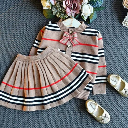 oneakids baby toddler clothing 2 piece girls knit skirt and cardigan set 41576291991810