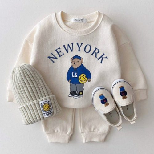 ONEAKIDS WHITE / 18-24M 2-Piece Top & Bottom Big City Set