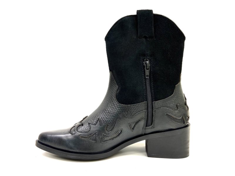 oobash venti black mid calf western boot 41847076192514