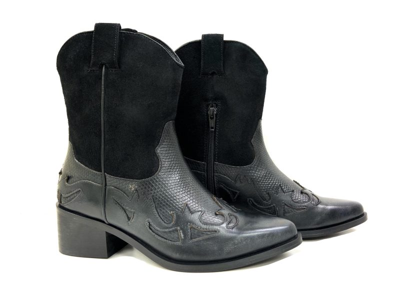 oobash venti black mid calf western boot 41847076225282