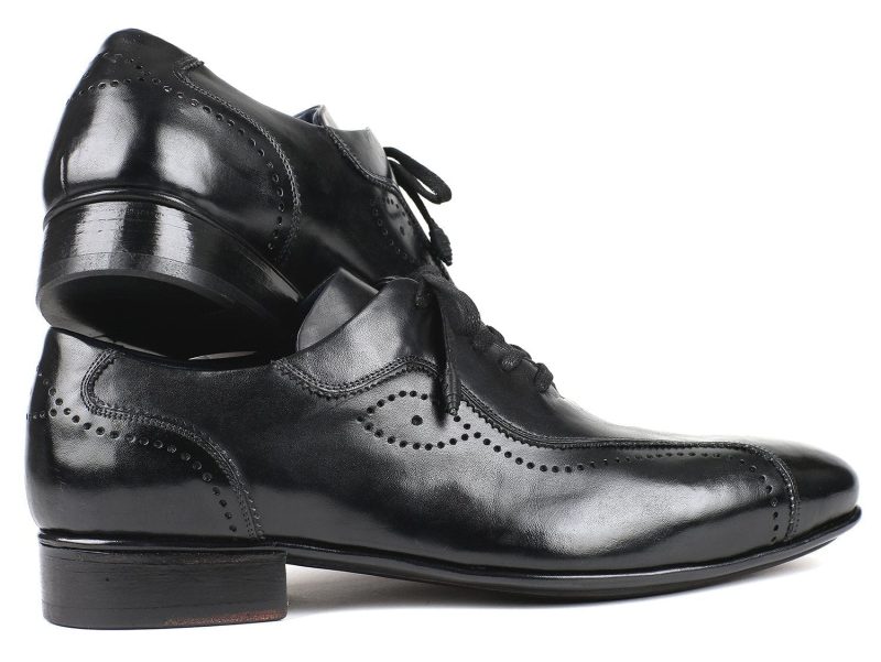 paul parkman paul parkman handmade lace up casual shoes for men black id 84654 blk 36482732359938