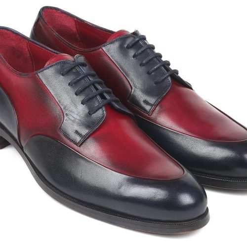 paul parkman paul parkman men s bordeaux navy derby shoes id 993 bdnv 36482756215042